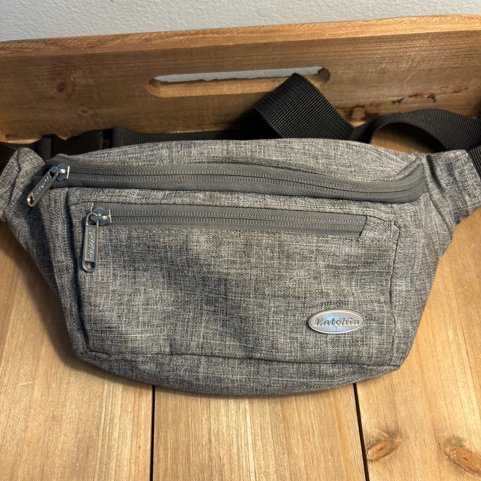 Entchin Brand Gray Fanny Pack